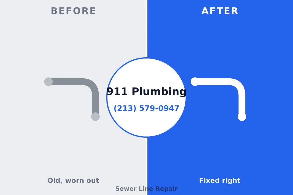Before and after: plumbing repair Beattystown, NJ